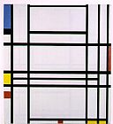 Piet Mondrian Famous Paintings - Composition No. 10